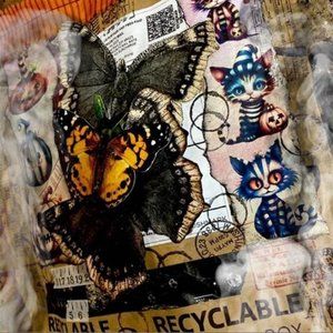 upcycled grateful art mailer / for M